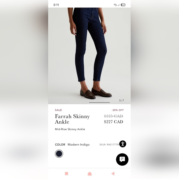 AG Adriano Goldschmied Black Denim - Picture 7 of 9